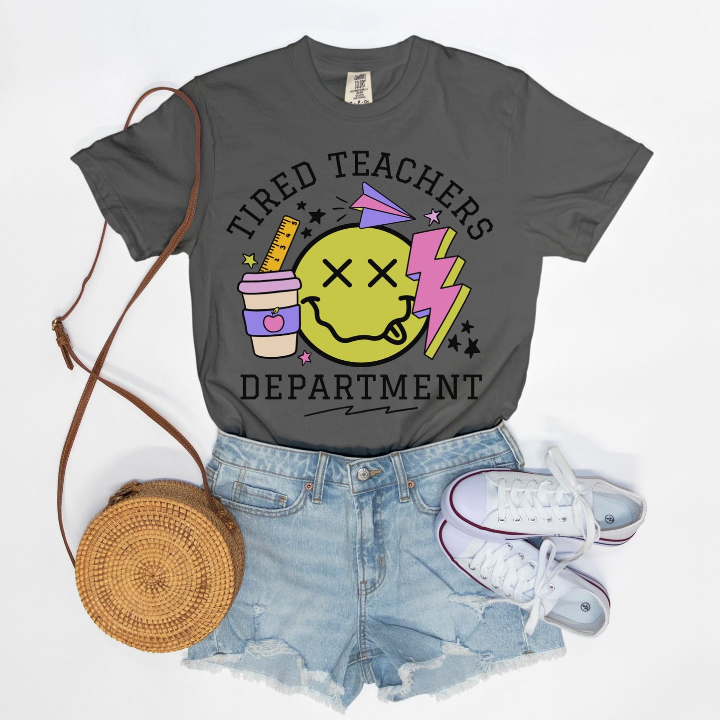 Tired Teachers Department Graphic Tee