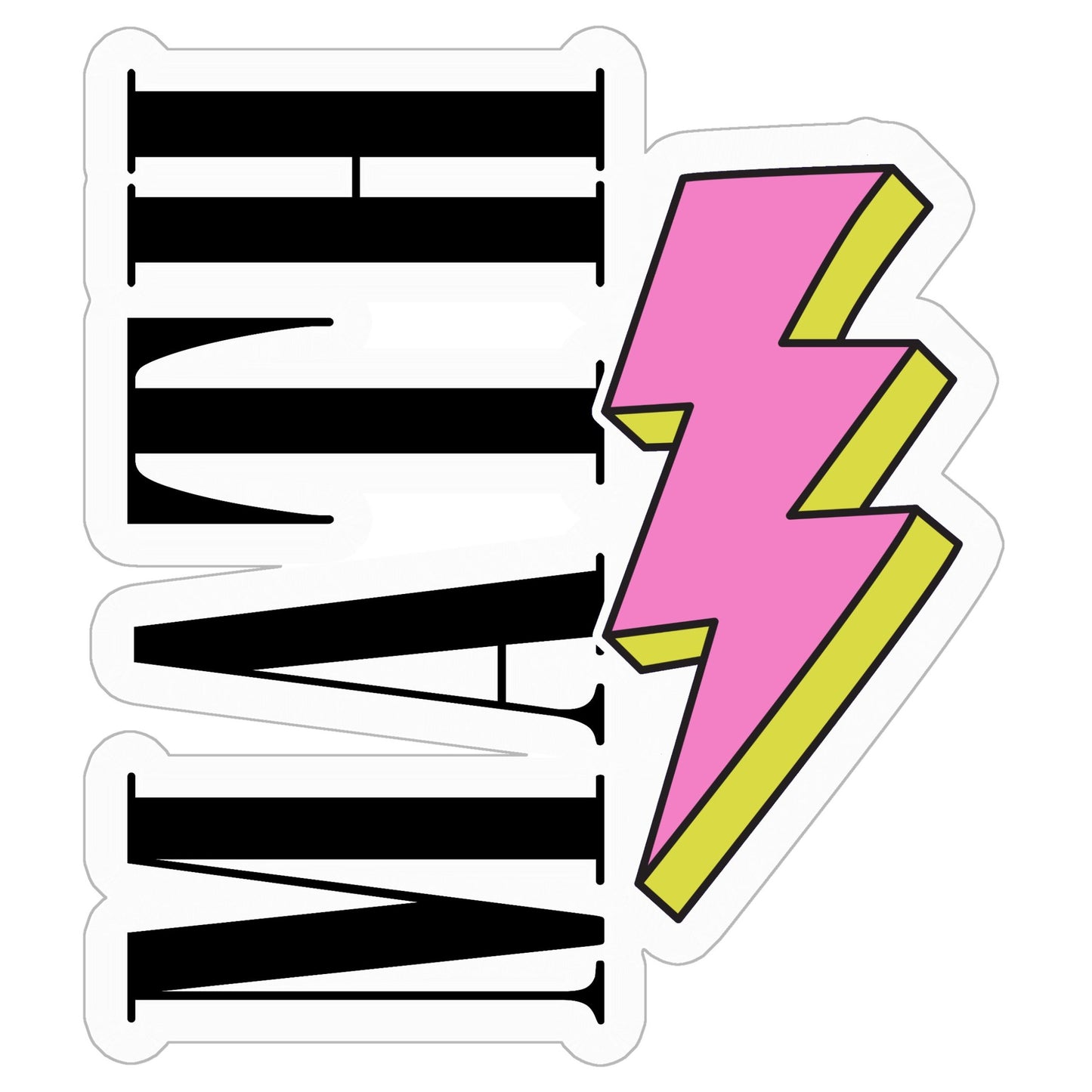 Math Lightening Bolt Sticker