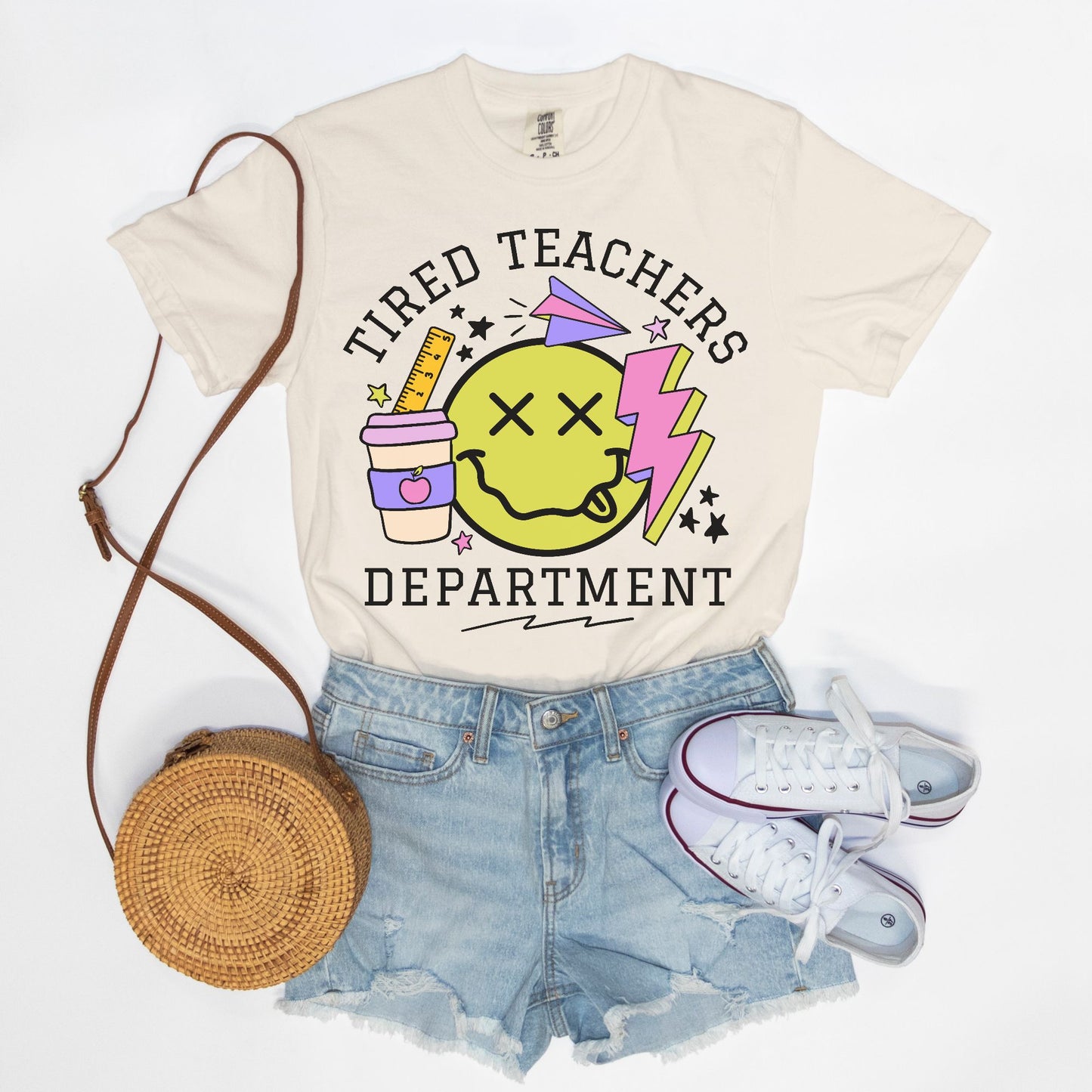 Tired Teachers Department Graphic Tee