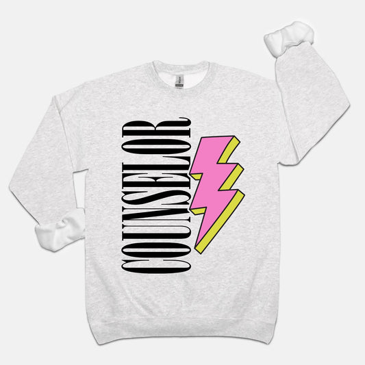 A Bolt of Counselor Crewneck