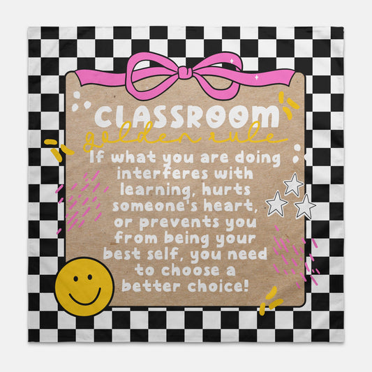 Classroom Golden Rule Wall Banner