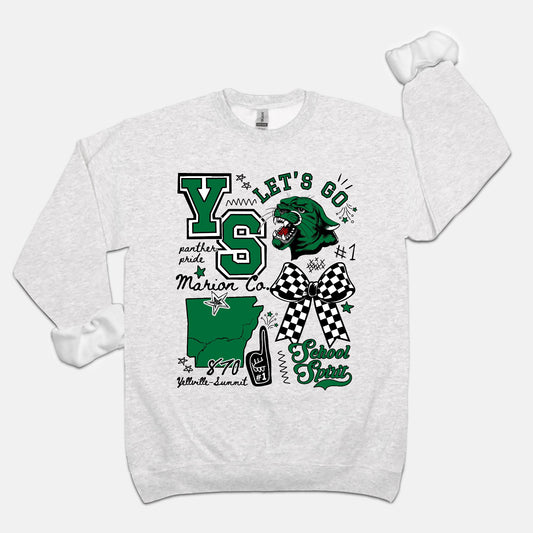 Yellville-Summit Bow Mascot Crewneck