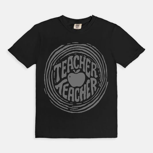 Teacher Teacher Ripple Graphic Tee Darks