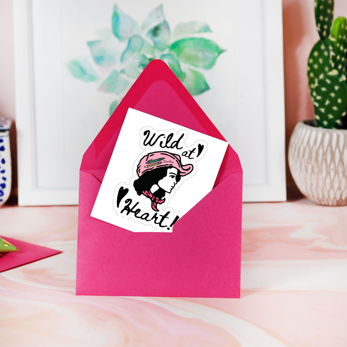 Wild At Heart Teacher Sticker